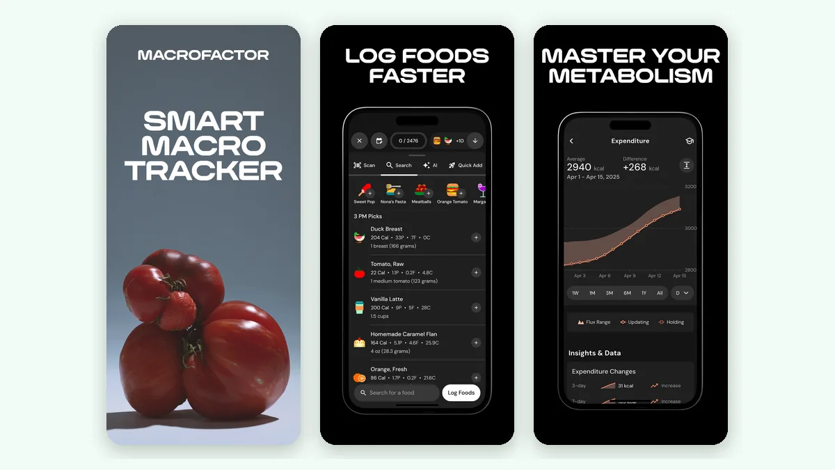 MacroFactor — official App Store screenshots