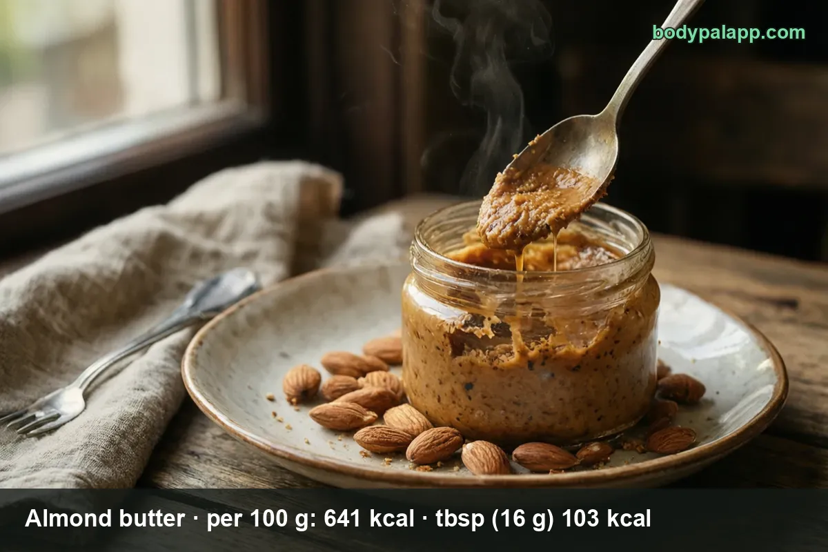 Almond butter - 103 kcal per tablespoon