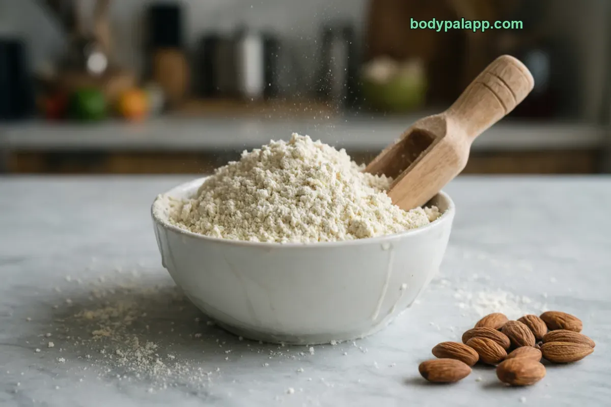 Almond flour, packaged, per label