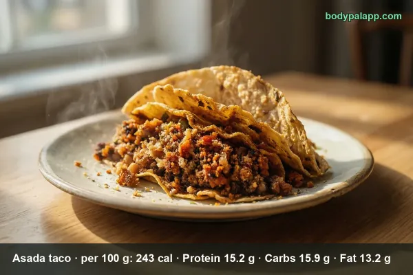Asada taco calories