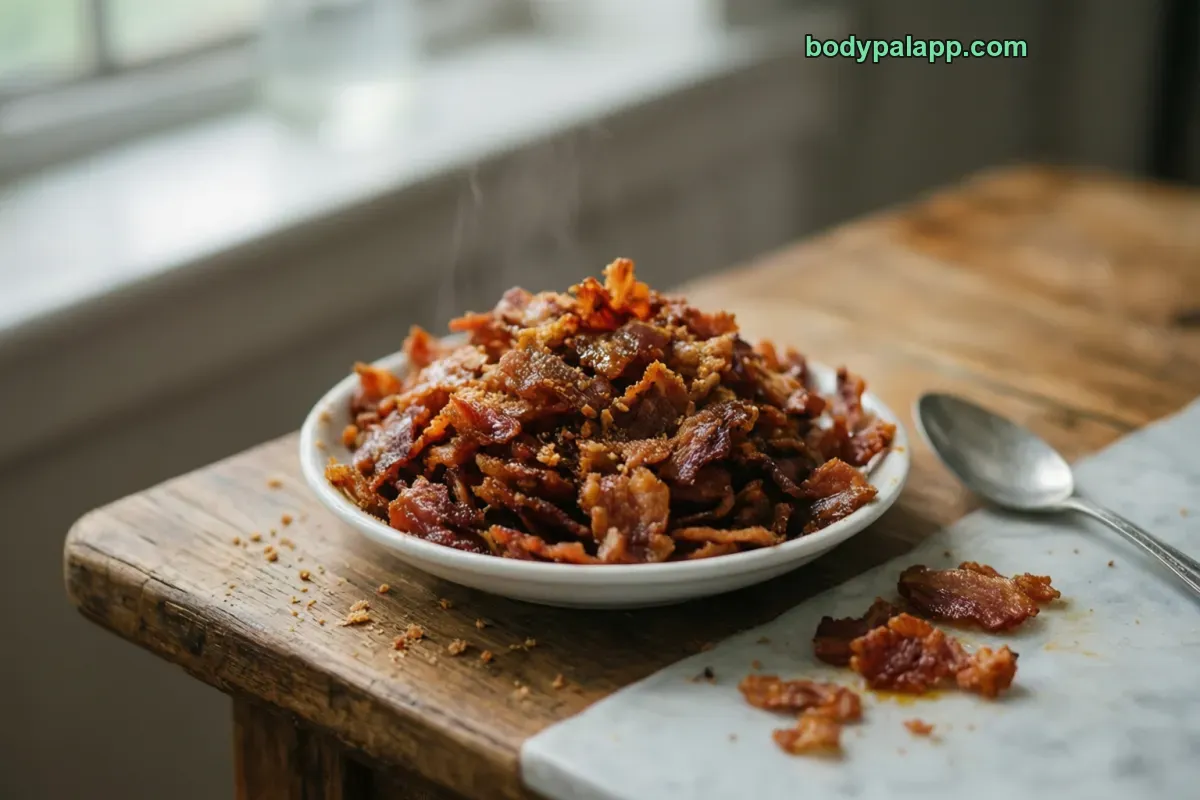 Bacon bits, imitation, soy based