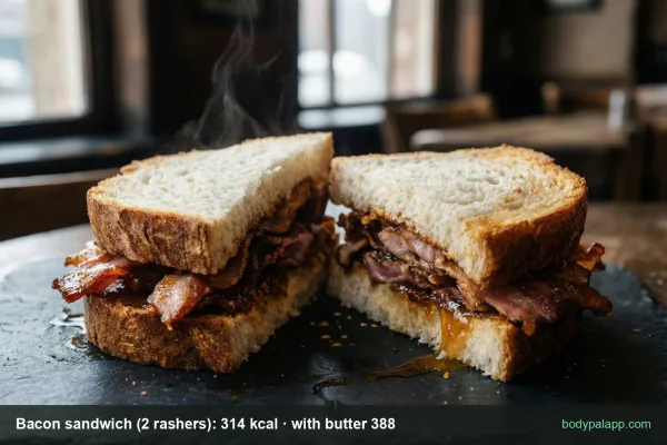 Bacon sandwich calories