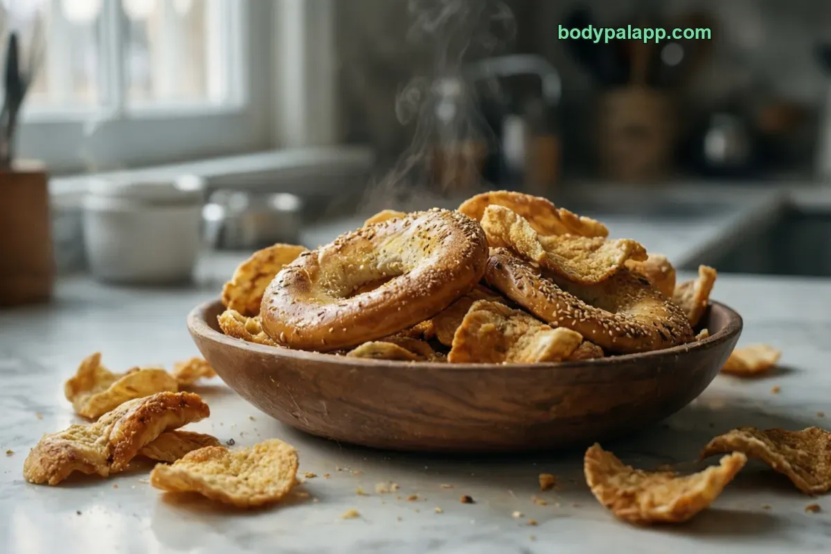 Bagel chips, plain