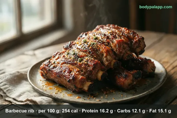 Barbecue Rib calories