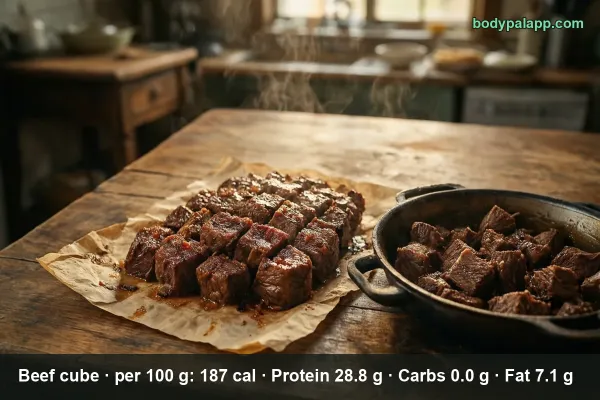 Beef Cubes calories