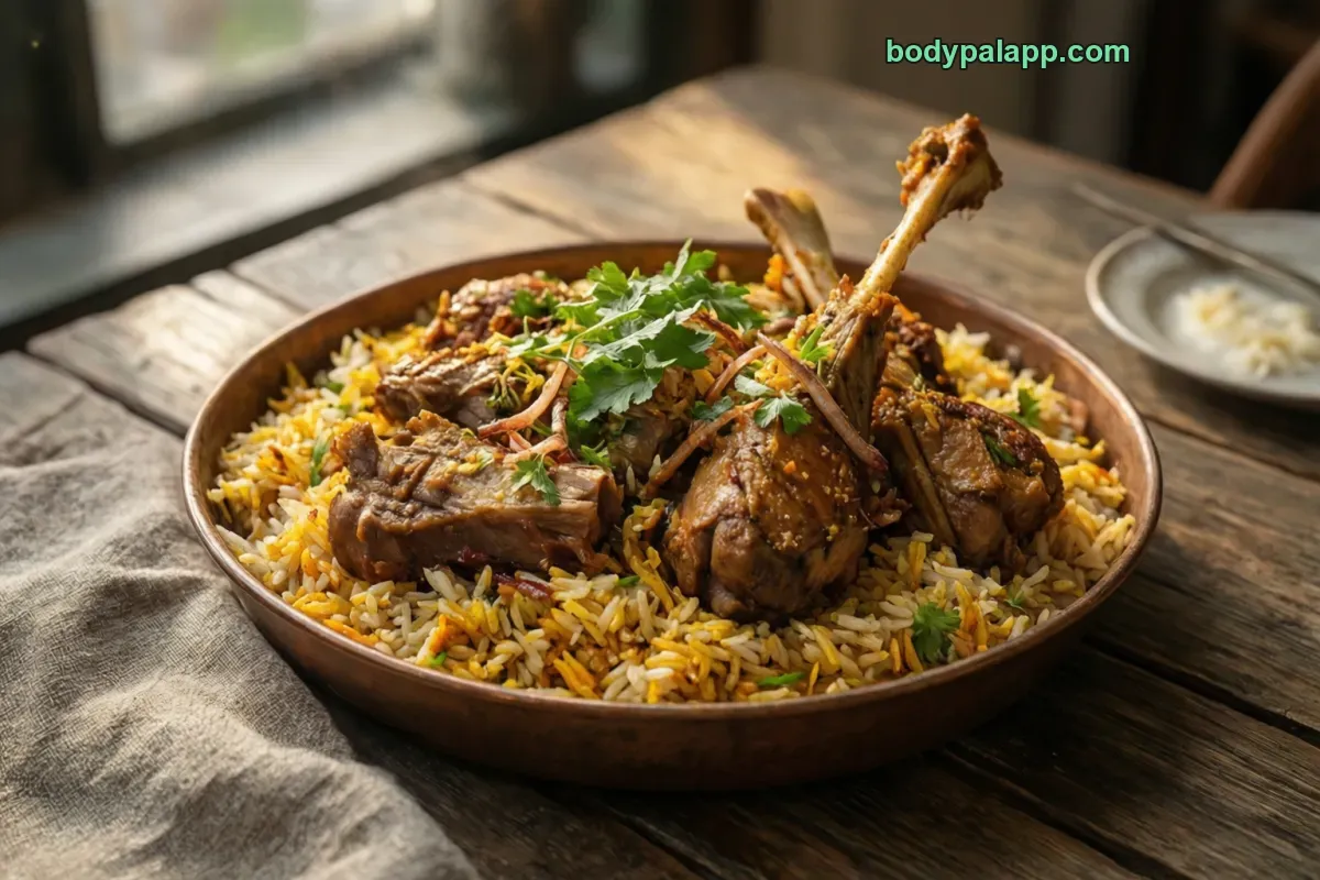 Biryani, with meat