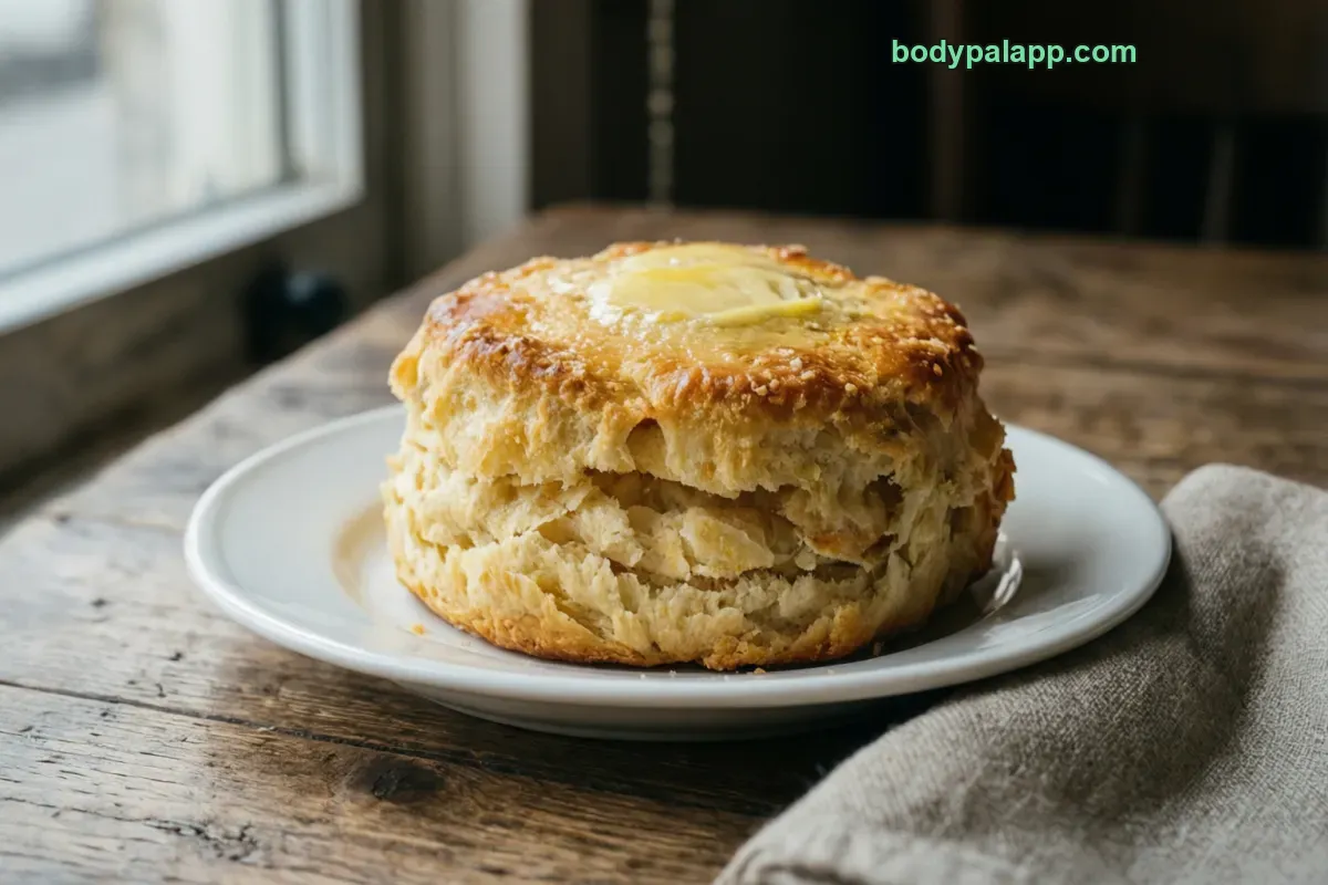 Biscuit, refrigerated dough, baked