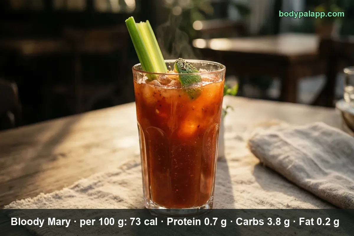 Tall glass of Bloody Mary garnished with a celery stalk and a lime wedge.
