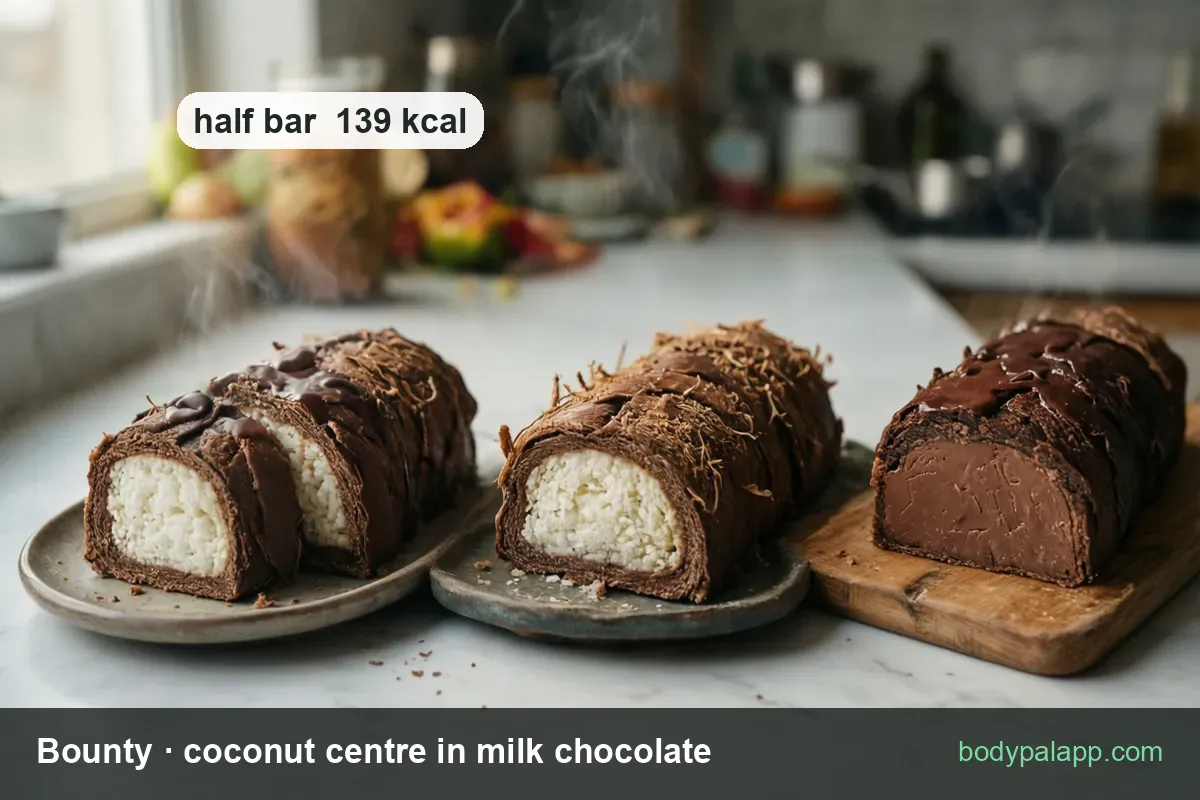 Bounty variants calories comparison