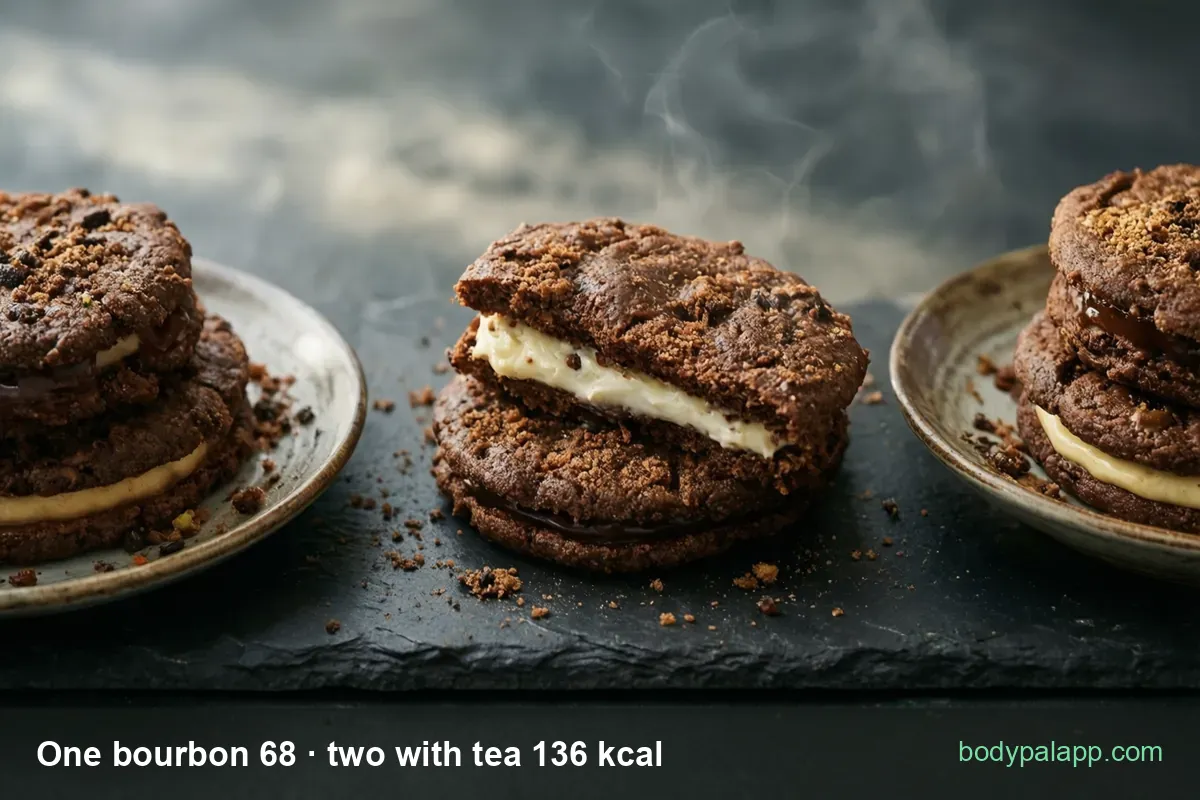 Bourbon biscuit variants calories comparison