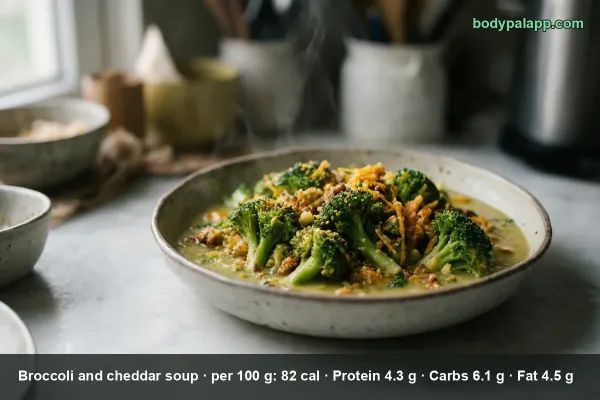 Broccoli And Cheddar Soup calories