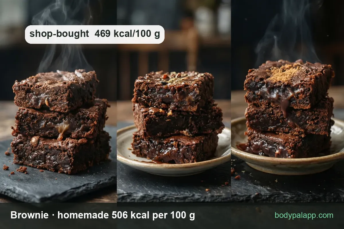 Brownie variants calories comparison