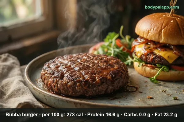 Bubba Burger calories
