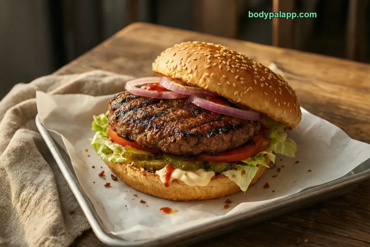 Burger king whopper, fast food