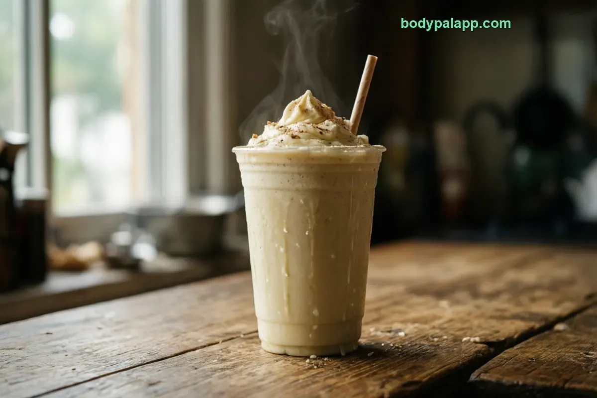 Burger king vanilla shake, fast food