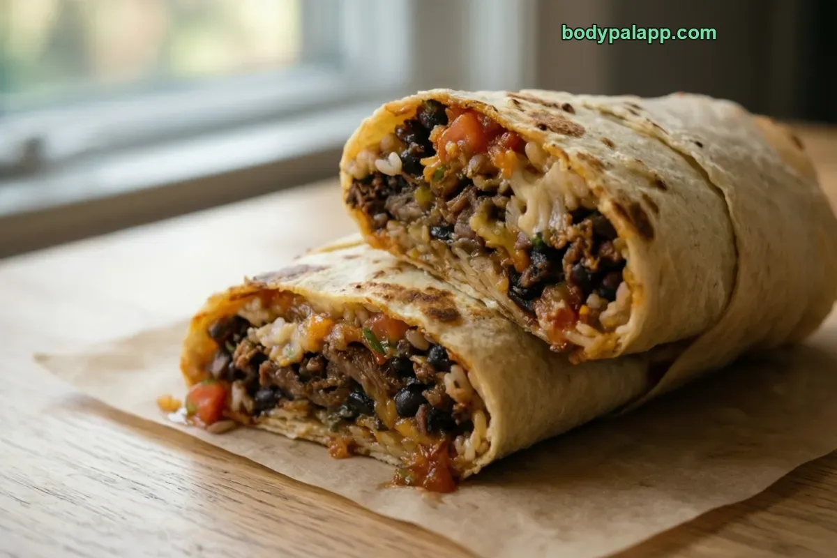 Burrito, average filling, ready to eat