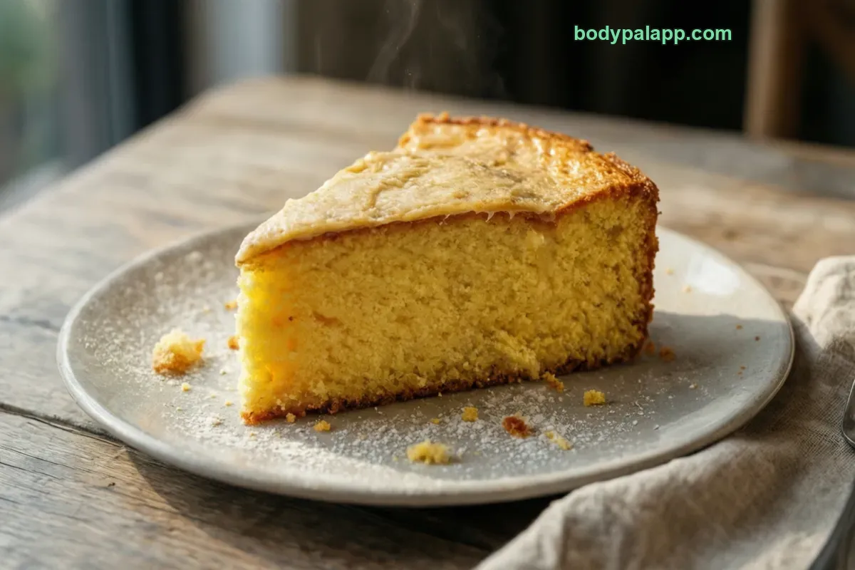 Butter cake, commercially prepared, butter