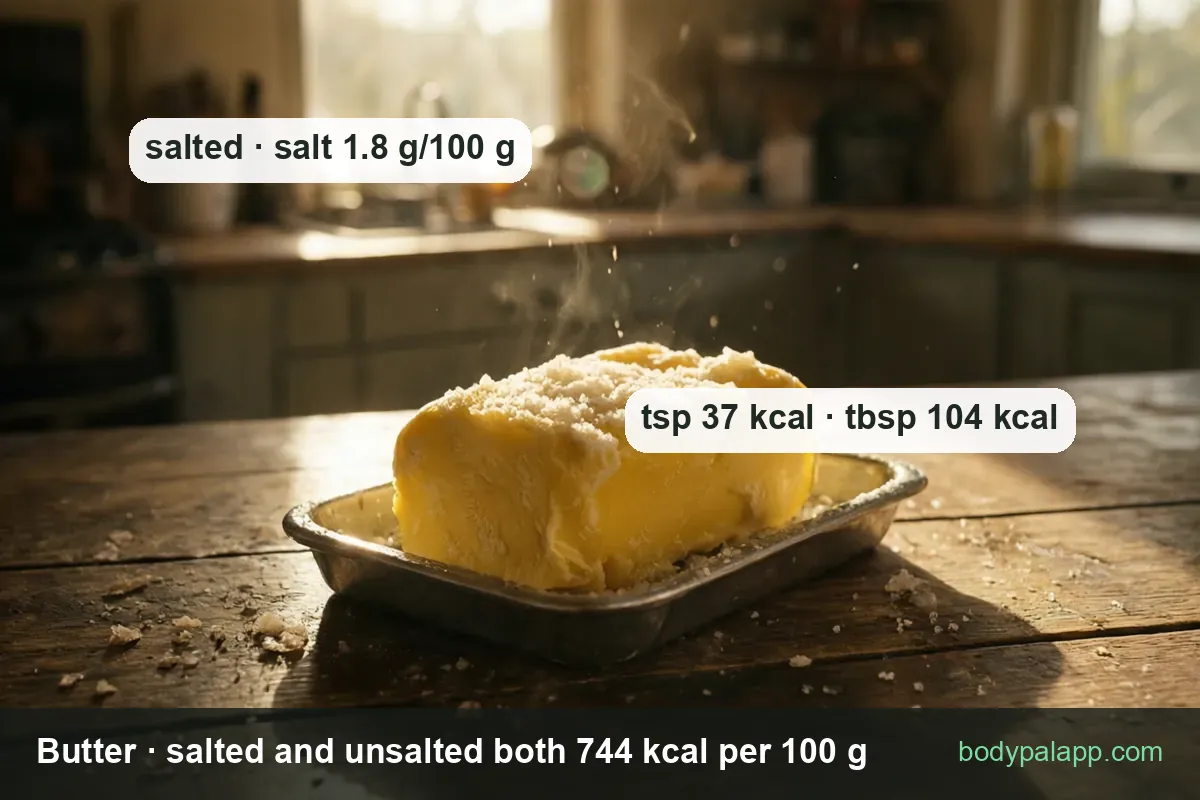 Butter variants calories comparison