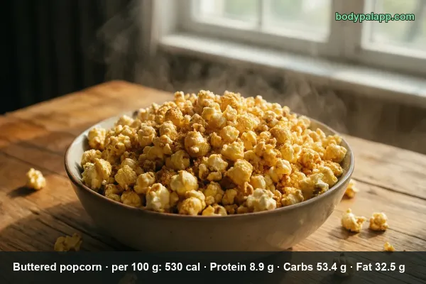 Buttered Popcorn calories