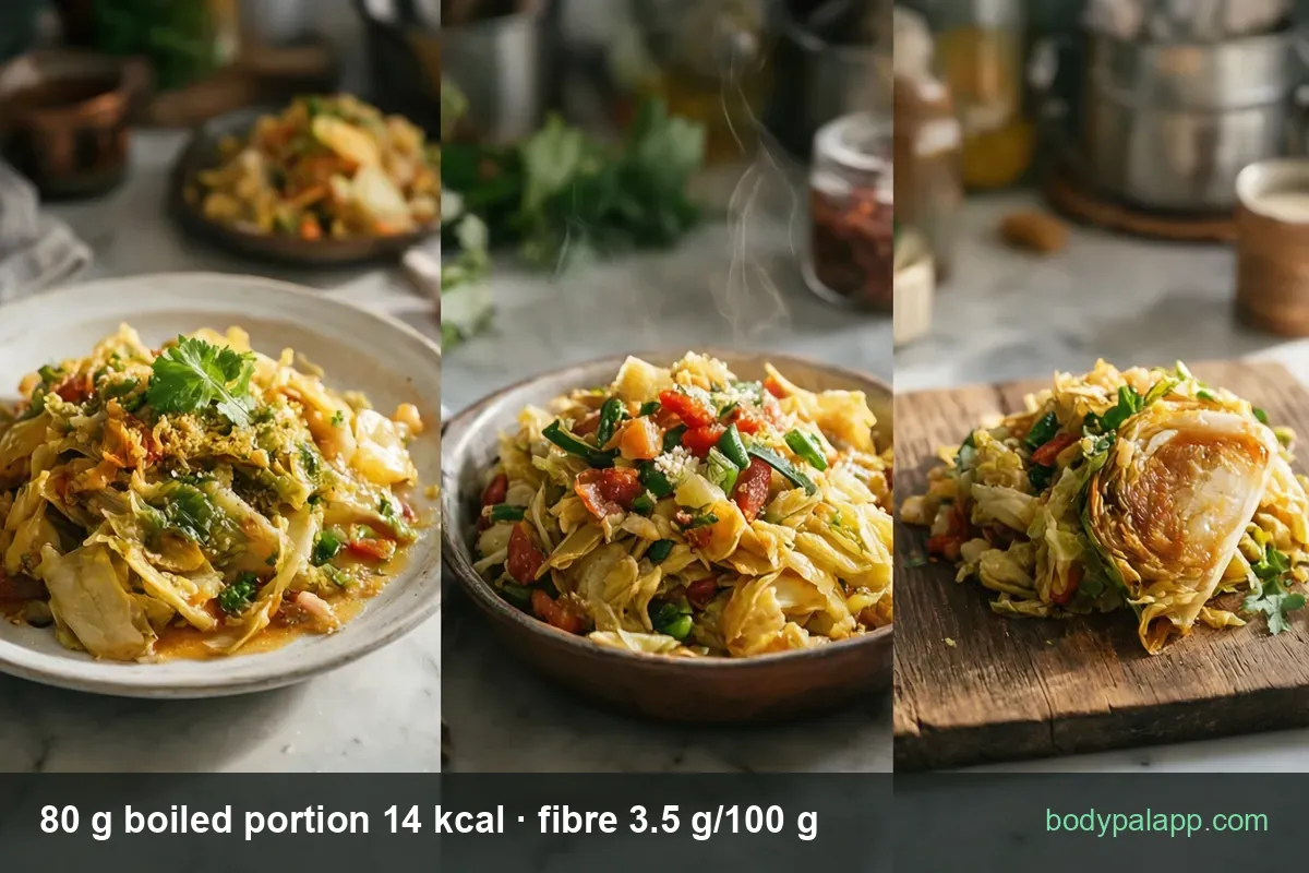 Cabbage variants calories comparison