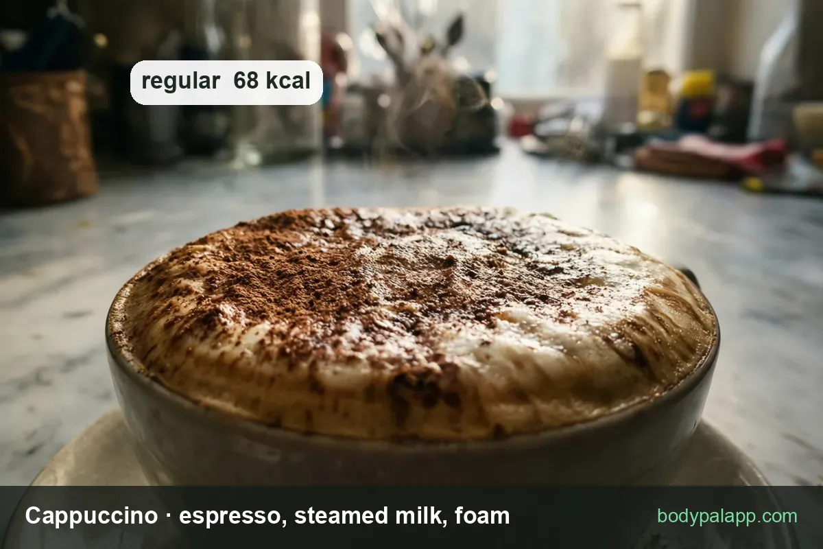 Cappuccino variants calories comparison