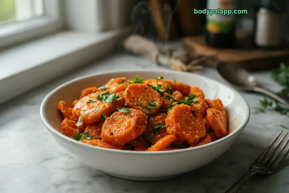 Cooked carrots, boiled, drained, no salt