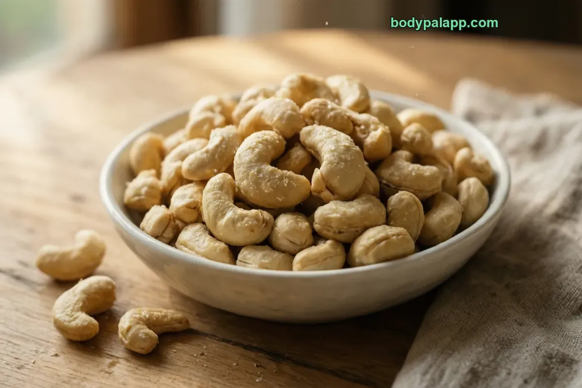 Cashews, shelled, unsalted