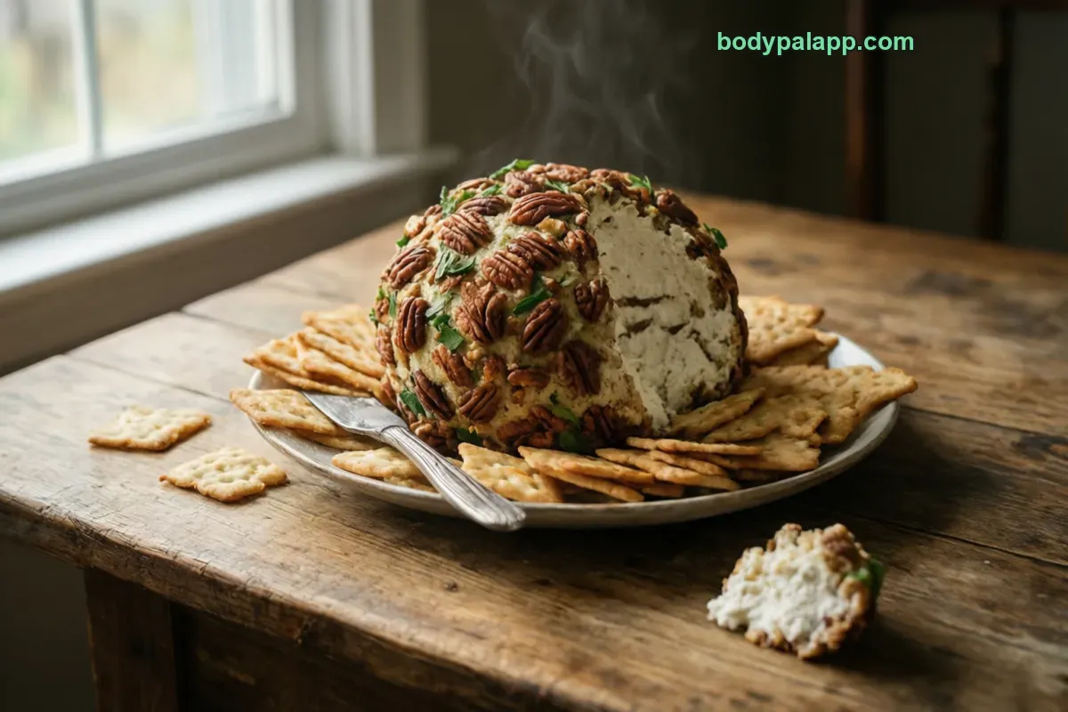 Cheese ball, ready to eat