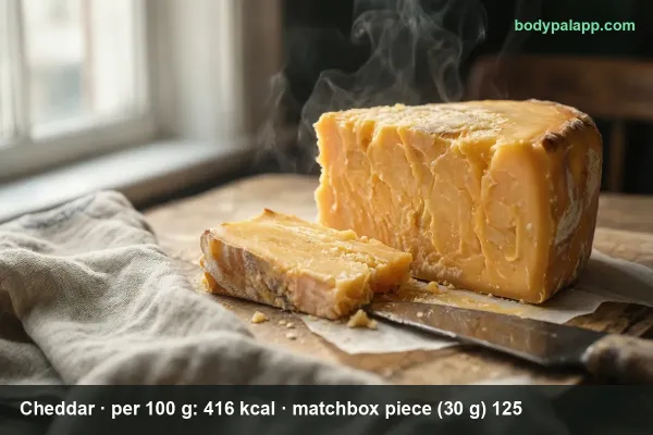 Cheddar cheese calories
