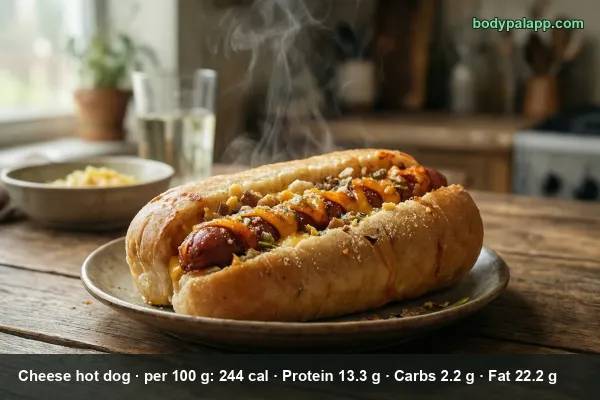 Cheese Hot Dog calories
