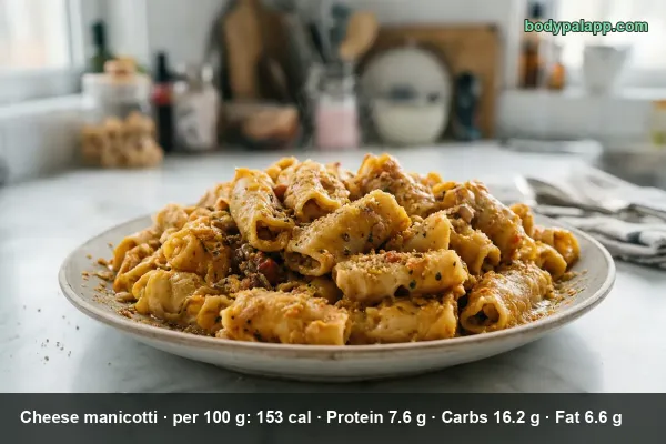 Cheese Manicotti calories