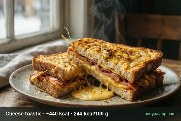 Cheese toastie calories
