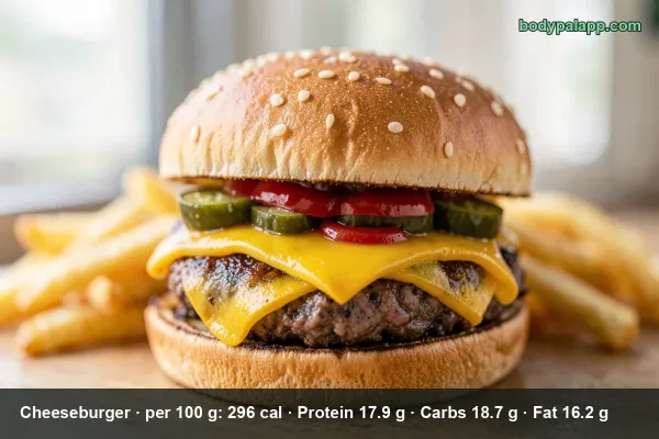 Cheeseburger calories