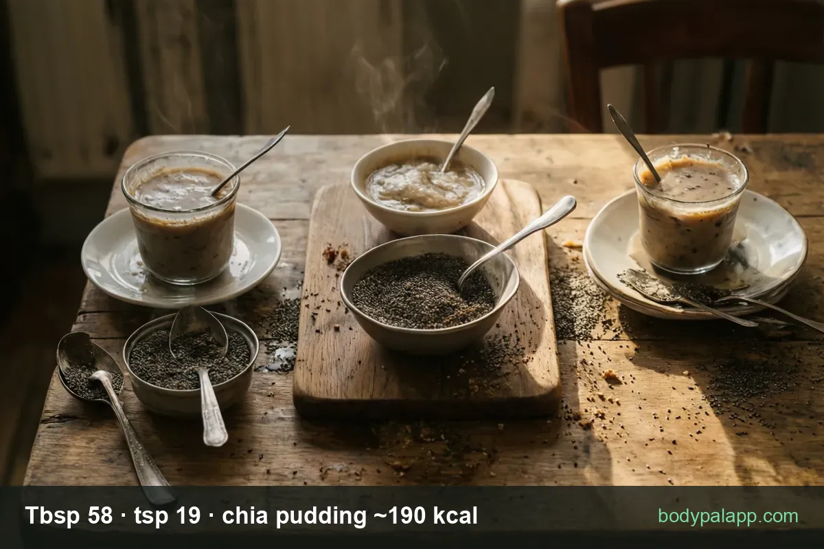 Chia seeds variants calories comparison
