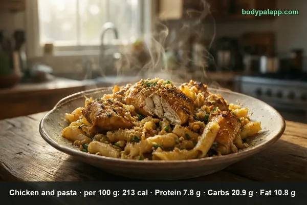Chicken And Pasta calories