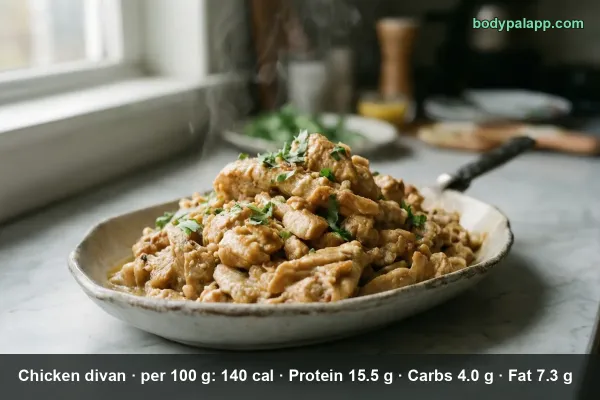 Chicken Divan calories