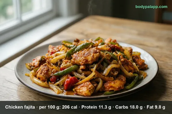 Chicken Fajita With Peppers And Onions calories
