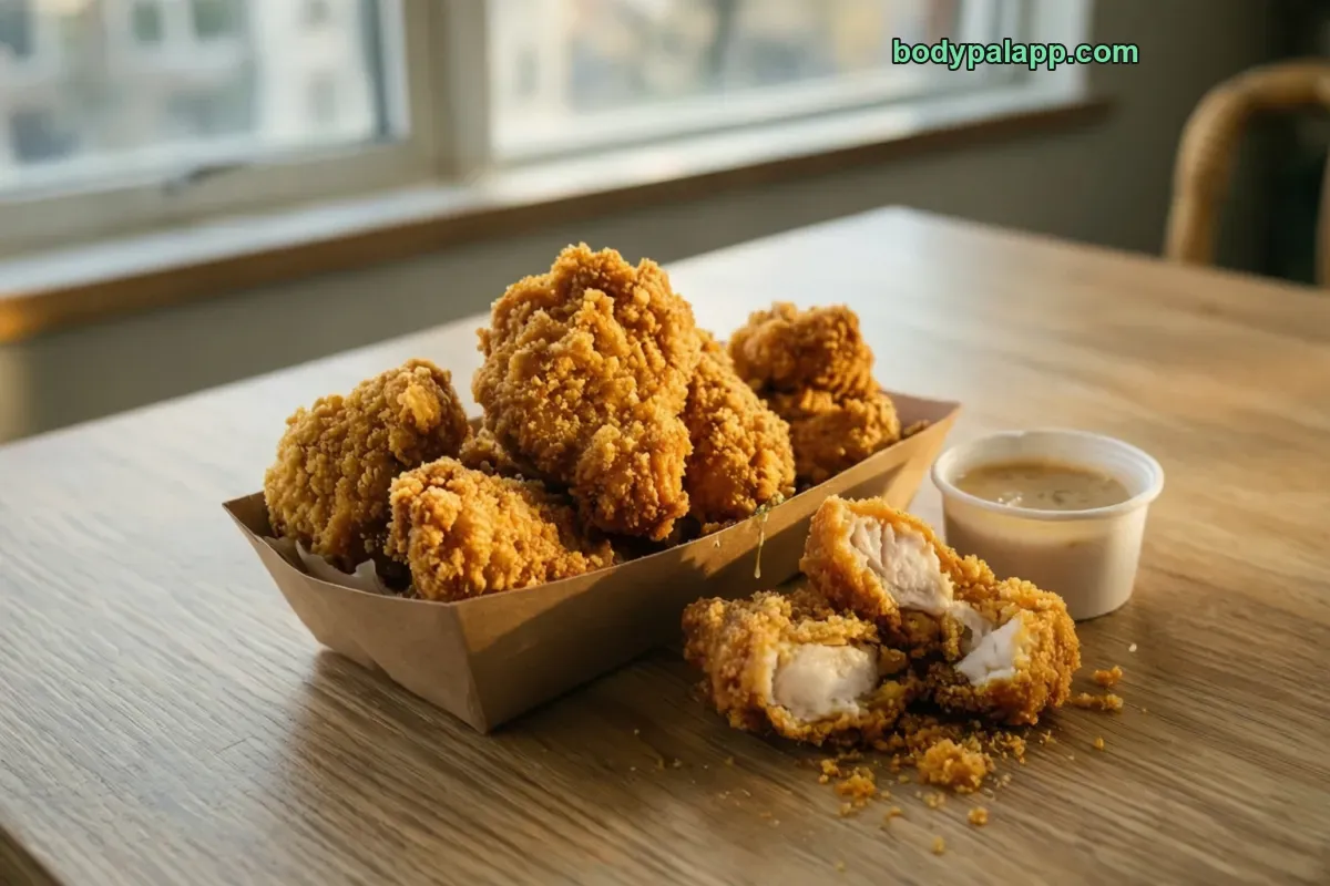 Chick-fil-a nuggets, as served