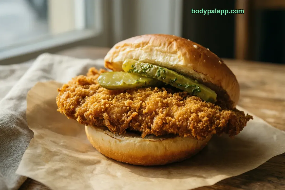 Chick-fil-a chicken sandwich, fast food