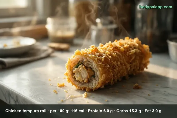 Chicken Tempura Roll calories