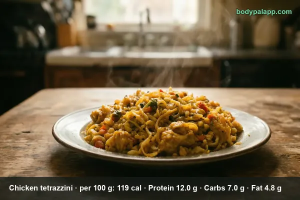 Chicken Tetrazzini calories