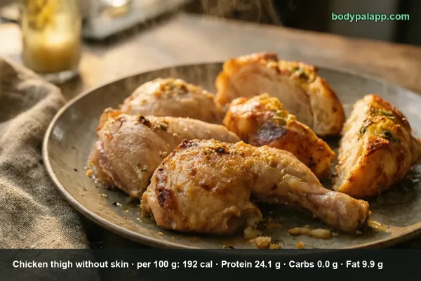 Chicken Thigh Without Skin calories