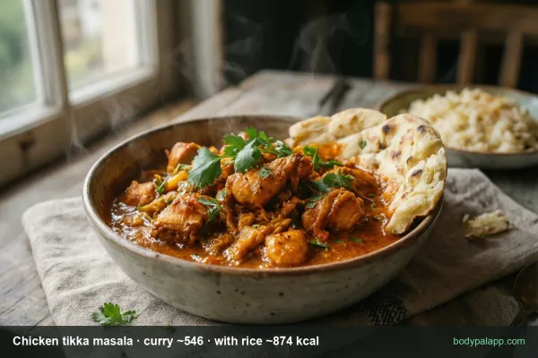 Chicken tikka masala calories