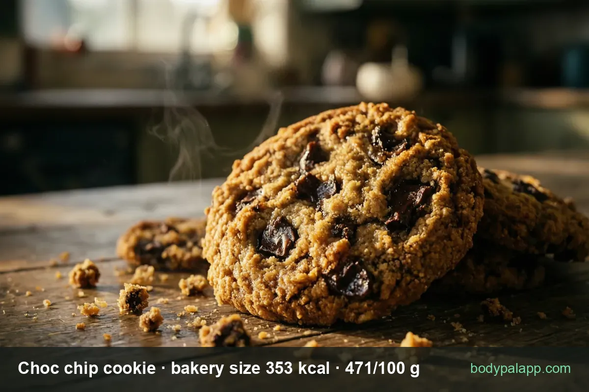 Chocolate chip cookie - 52 kcal small biscuit