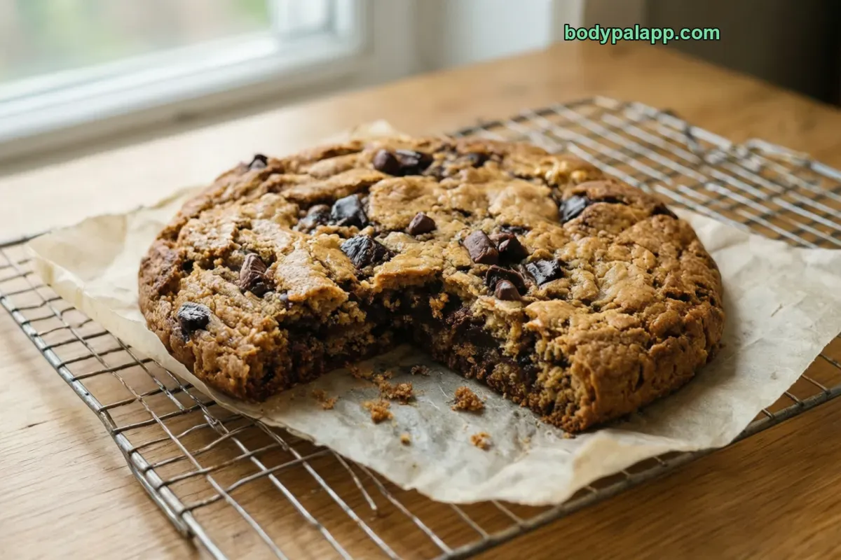 Homemade chocolate chip cookie, homemade, made with butter