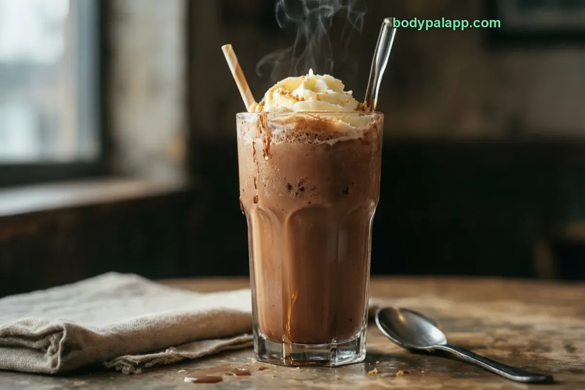 Chocolate malt, malted milkshake