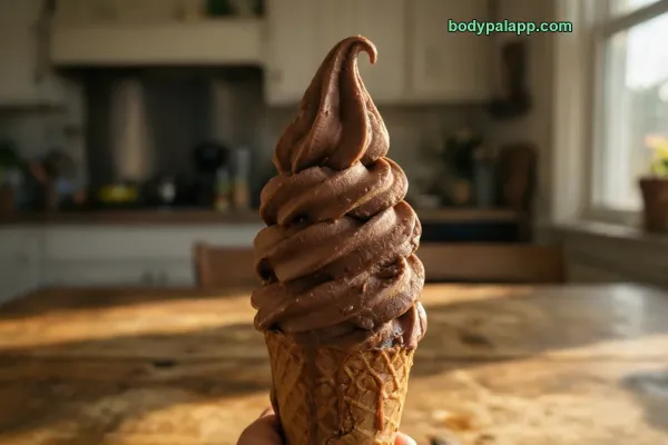 Chocolate Soft Serve Ice Cream
