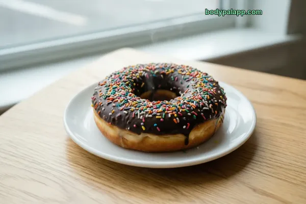 Chocolate Frosted Donut With Sprinkles