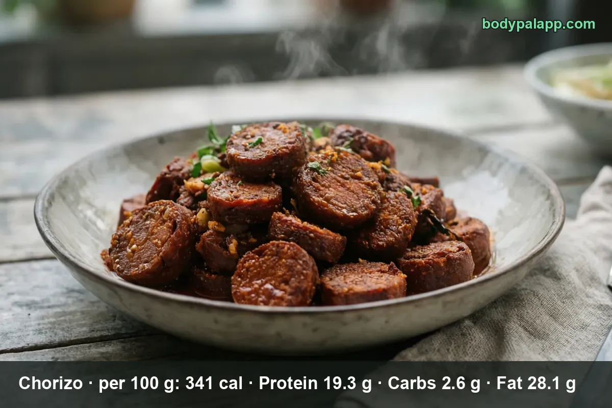 Chorizo, Mexican-style pork sausage.