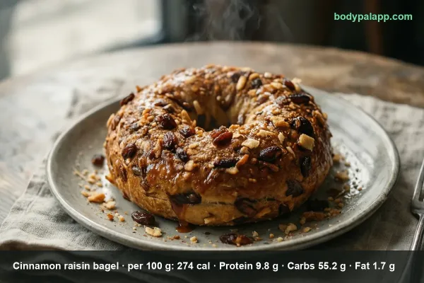 Cinnamon Raisin Bagel calories